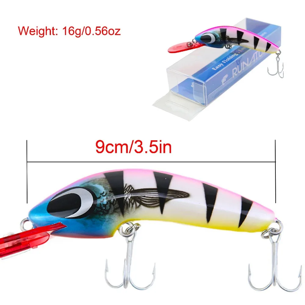 Runature креветки Minnow искусственная приманка для рыбалки 90 мм 16 г с VMC крючки 1 шт./лот 3