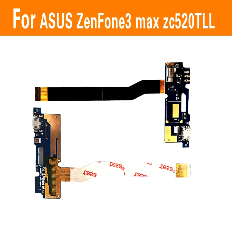 

100% подлинный разъем Синхронизации Данных гибкий кабель для Asus Zenfone 3 MAX ZC520TL USB зарядное устройство Порт гибкий кабель USB зарядный разъем док-станция