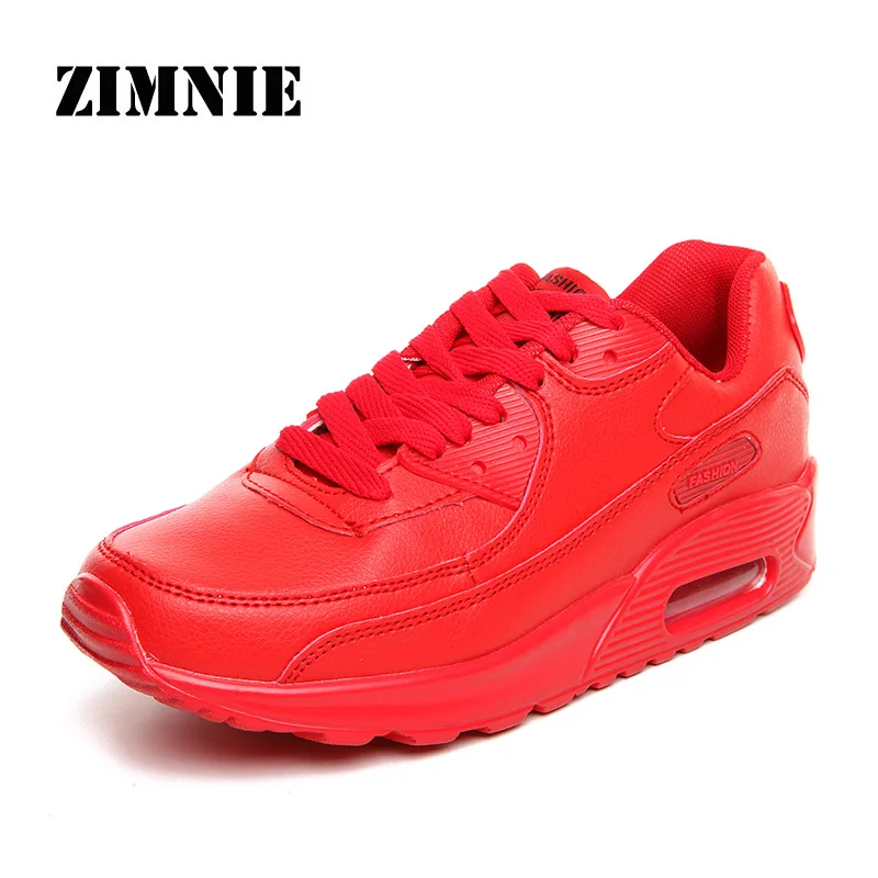 02 Red Pu ZIMNIE сетчатые женские и мужские легкие уличные спортивные кроссовки для бега, парные дышащие мягкие спортивные кроссовки для бега по легкой атлетике - Цвет: 02 Red Pu
