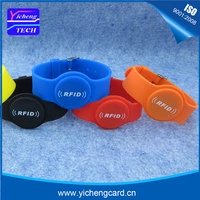 new arrival 100pcs 13 56mhz rfid silicone wristband iso14443a bracelet waterproof nfc mf 4k s70 card for access control