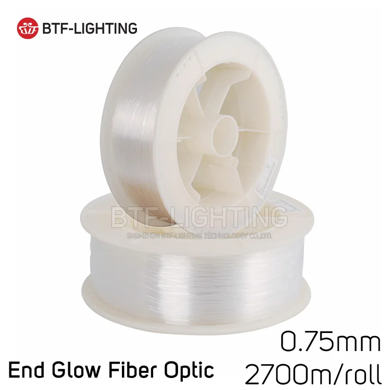 

Mm2700 диаметр 0,75 м/рулон PMMA LED оптического волокна кабель конец хвост светоизлучающее декоративное освещение