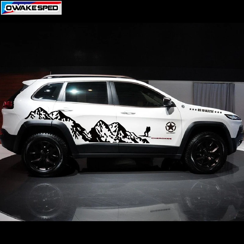 Горные спортивные наклейки на открытом воздухе автомобильный Стайлинг Дверь