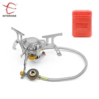 hitorhike portable outdoor folding gas stove camping equipment hiking picnic 3500w igniter camping gas stove