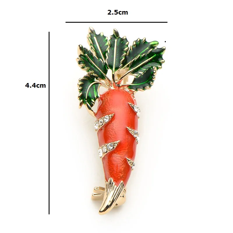 Эмалированная Женская и мужская брошь Морковка из сплава|scarf pin|brooch pinspins women |