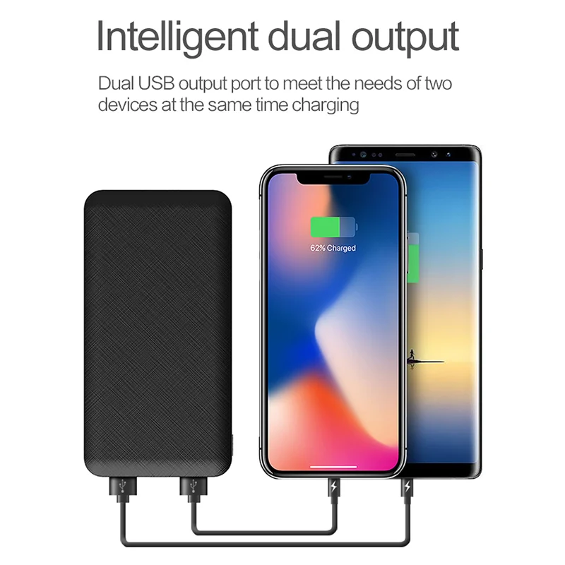 ROCK power Bank 10000 мАч для iPhone X XS MAX XR 8 портативное Внешнее зарядное устройство Xiaomi Mi huawei