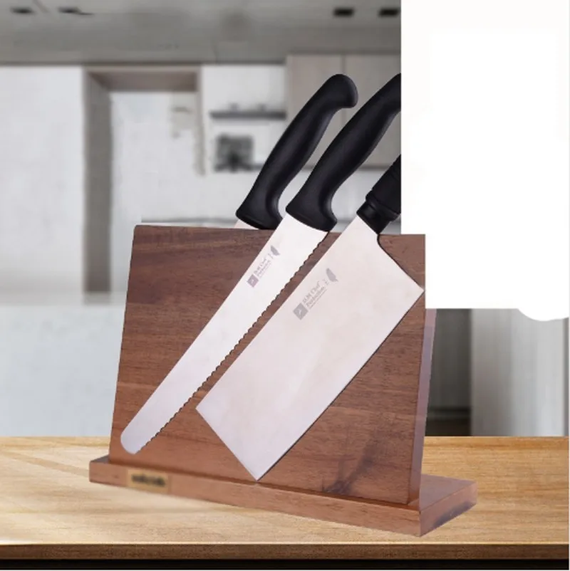 NEW Solid Wood Magnetic Knife Holder Ventilation Drying Storage Block Stand Magnet Kitchen Utensil Cooking Tools | Дом и сад