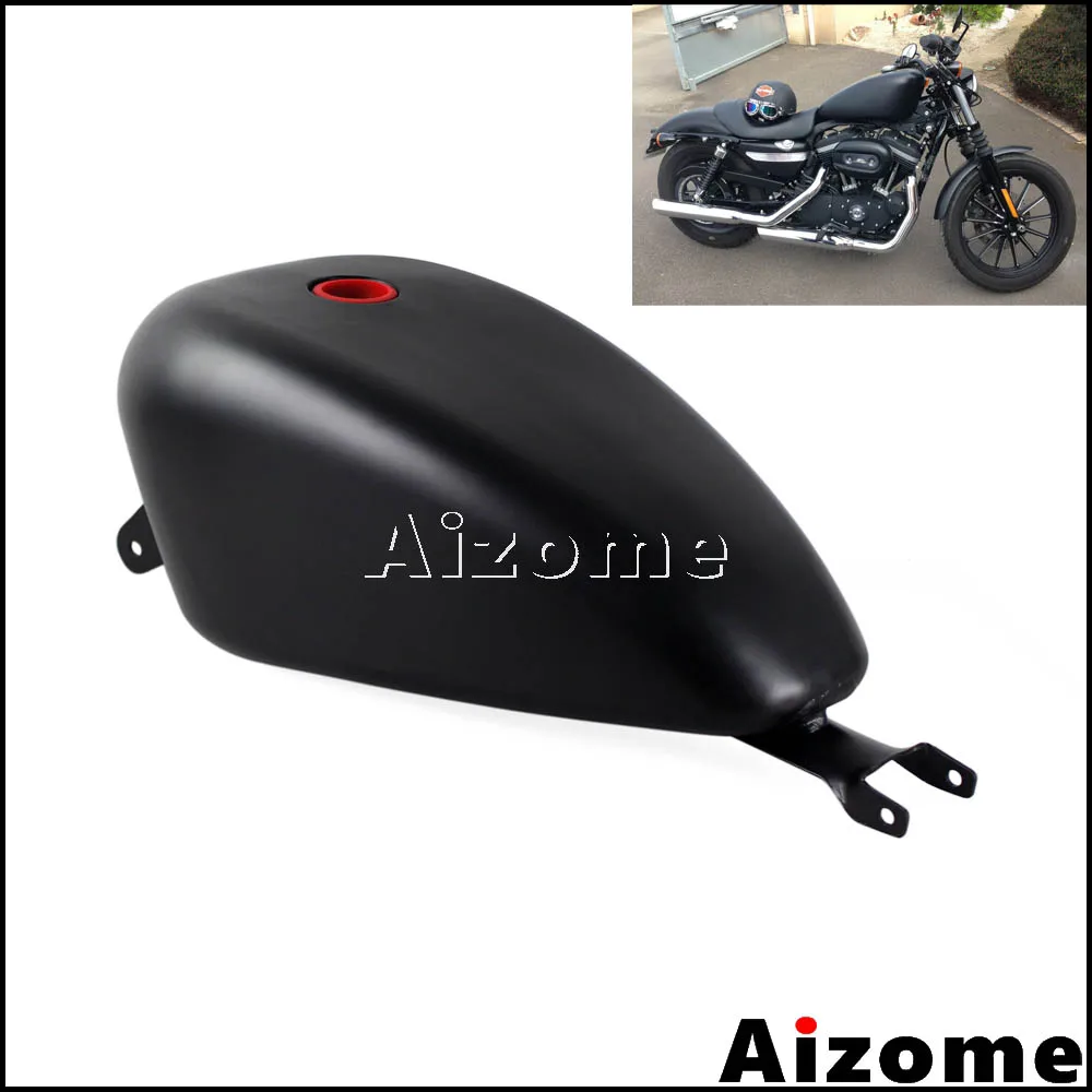 Черный топливный бак EFI для мотоцикла 3 галл. Для Harley Sportster XL1200 XL883 SuperLow Iron 883 Custom 72 48