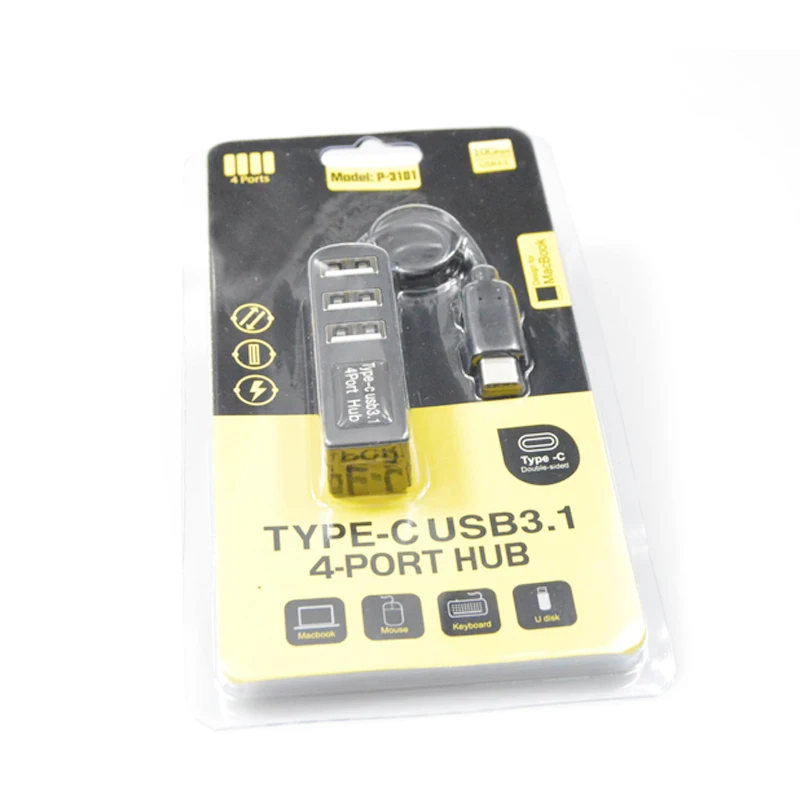 Бесплатная доставка адаптер DM USB C к Ethernet с концентратором 2 0 Type 4 порта сетевой RJ45