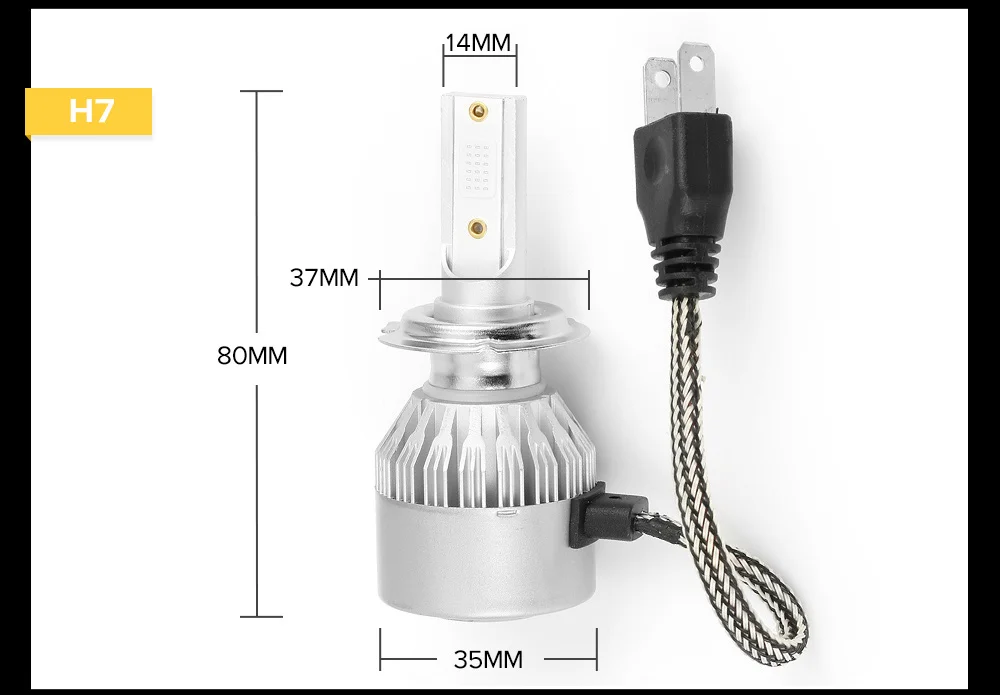 2x H7 светодиодный H11 H4 Hi/короче спереди и длиннее сзади) HB3 HB4 H8 H9 9005 9006 H13 автомобильные головные фары лампы авто лампы противотуманные огни автомобиля 12V 6000K 8000K COB C6