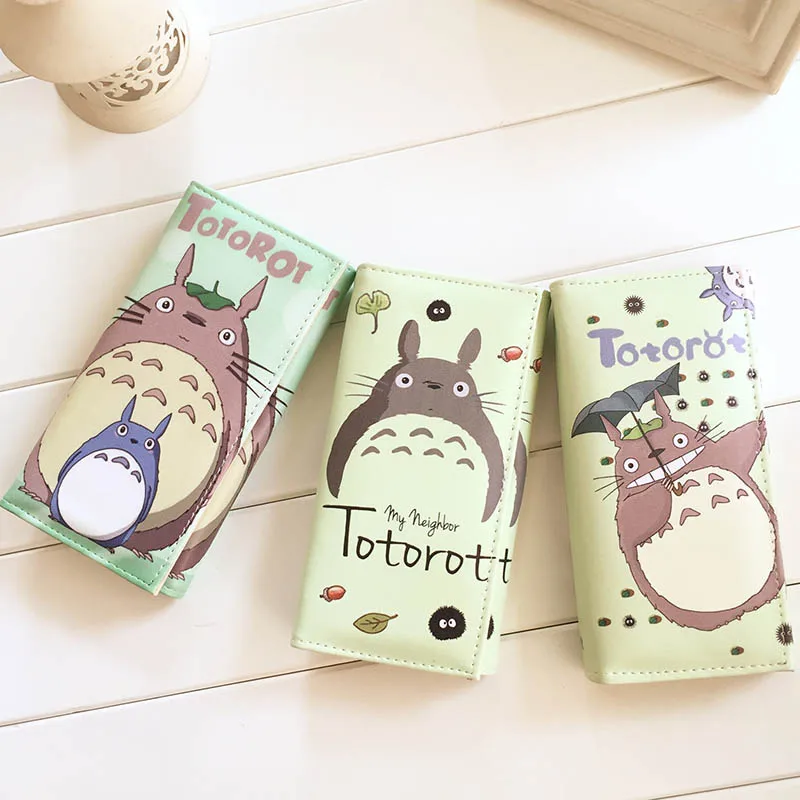 1 шт. Милые Тоторо женские длинные кошельки для женщин Высокое качество кожаный