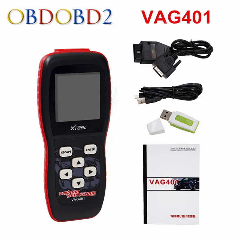 100% Оригинальный диагностический сканер XTOOL VAG401 для AUDI/VW/SEAT/SKODA VAG 401 бесплатное