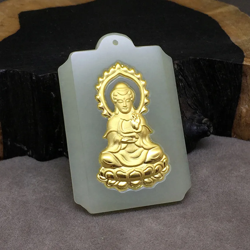 Распродажа 2018 натуральный Хотан белый камень lucky goddess of mercy Брендовые мужские и