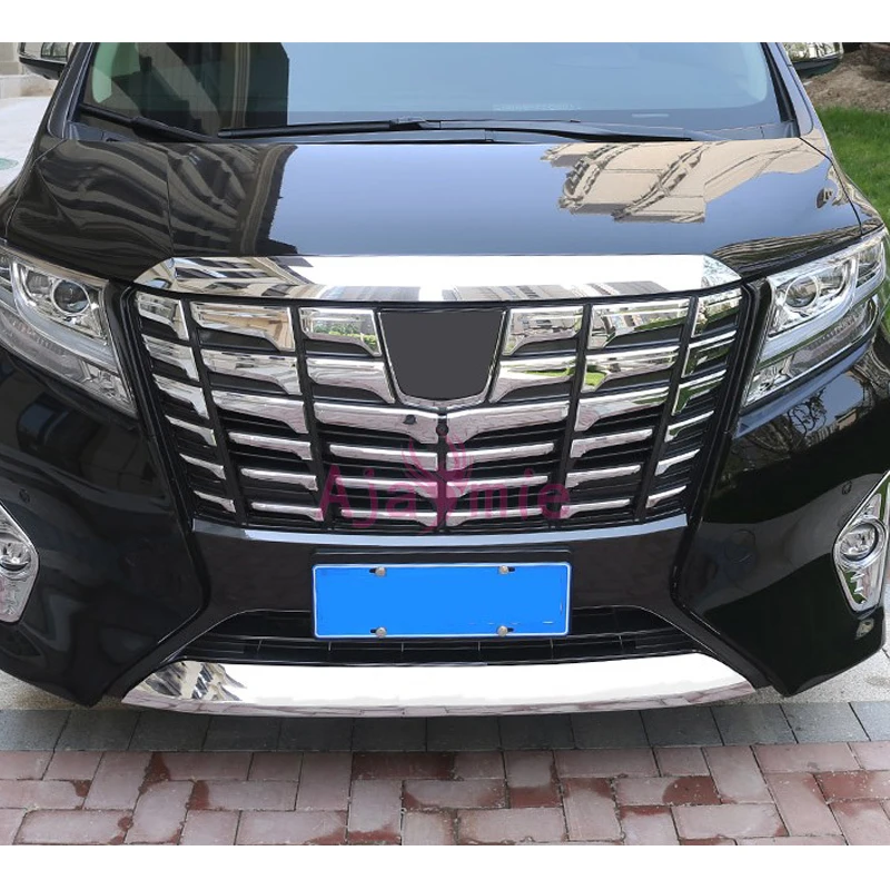 Хромированная Автомобильная Стайлинг передняя решетка бампер накладка рамка