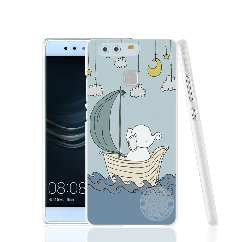 HAMEINUO Elephant Nursery Art Cover phone Case for huawei Ascend P7 P8 P9 P10 lite plus G8 G7 honor 5C 2017 mate 8 | Мобильные