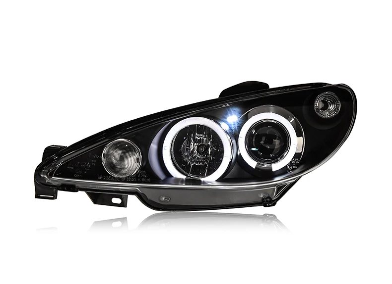 Ангел глаз фара для peugeot 206 фара 2004-2008 светодиодный DRL проектор фара