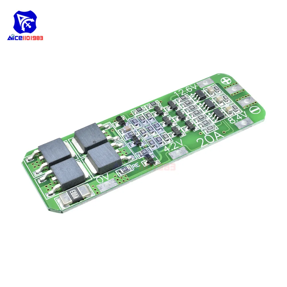Зарядное устройство diymore 3S 12 6 в 20 А для литий-ионной литиевой батареи 18650 PCB BMS