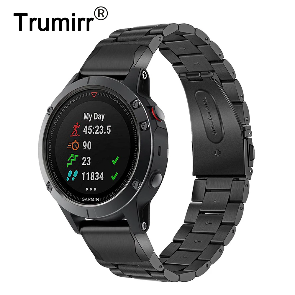 

Ремешок из нержавеющей стали для наручных часов Garmin Fenix 5/5 Plus/Forerunner 935/touchs60/Instinct
