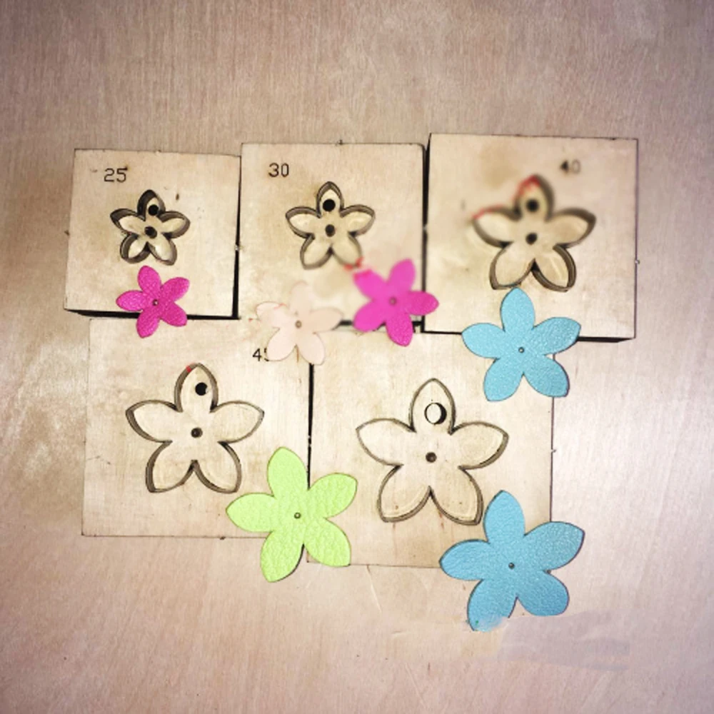 

Ремесленный шаблон для кожи, 5 размеров, ремесленный шаблон, цветочный дизайн, высечка вручную, нож-пуансон, форма для кожи, Дыроколы, набор и...