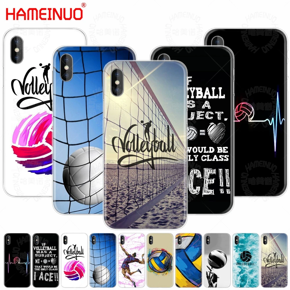 HAMEINUO волейбольный спортивный чехол для сотового телефона iphone X 8 7 6 4 4s 5 5s SE 5c 6s plus |