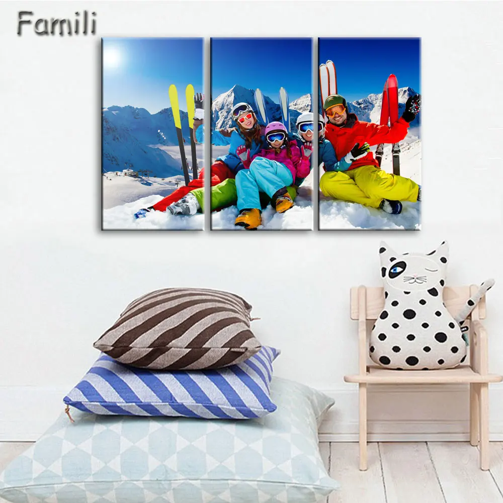 3 шт. Картина на холсте для катания лыжах|art pictures|wall art pictureframed wall |