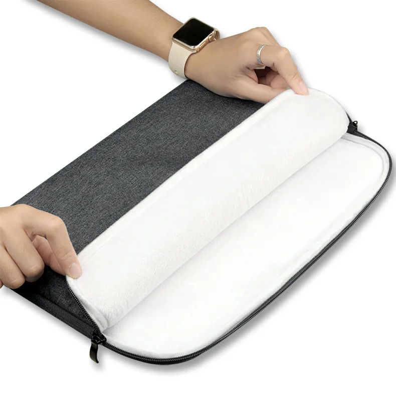 Velvet lining Laptop Sleeve Case Notebook Computer Tablet Cover Bag Skin for Macbook Dell Lenovo 11&quot12&quot13&quot15&quot 2021 |
