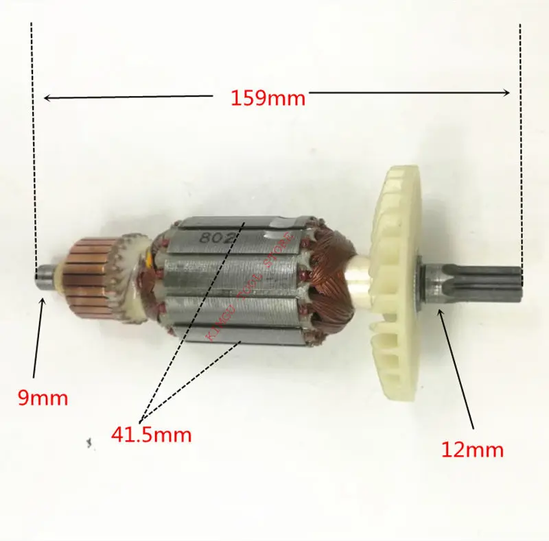 

ARMATURE 220V-240V Rotor 361058E For Hitachi DH40MC C215565H