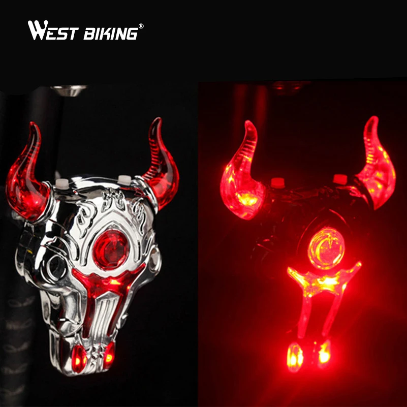 WEST BIKING Велоспорт Предупреждение лазерный светильник USB Перезаряжаемые MTB велосипед Велосипедные фары велосипедный задний фонарь держатель задние фонари велосипеда