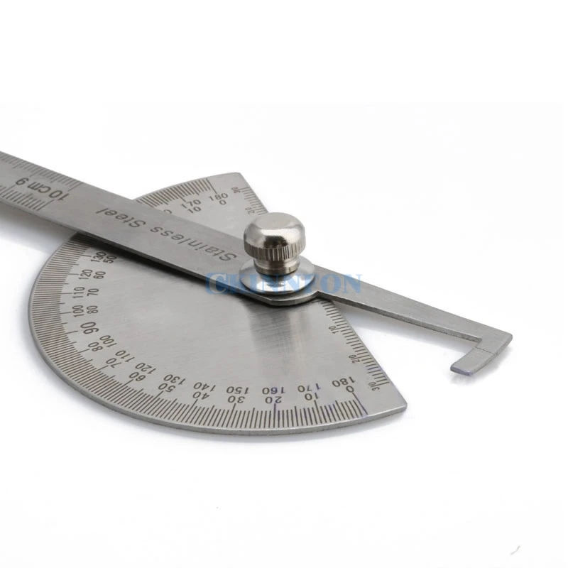 DHL 50 шт в наборе Нержавеющая сталь 180 градусов транспортир Angle Finder Arm