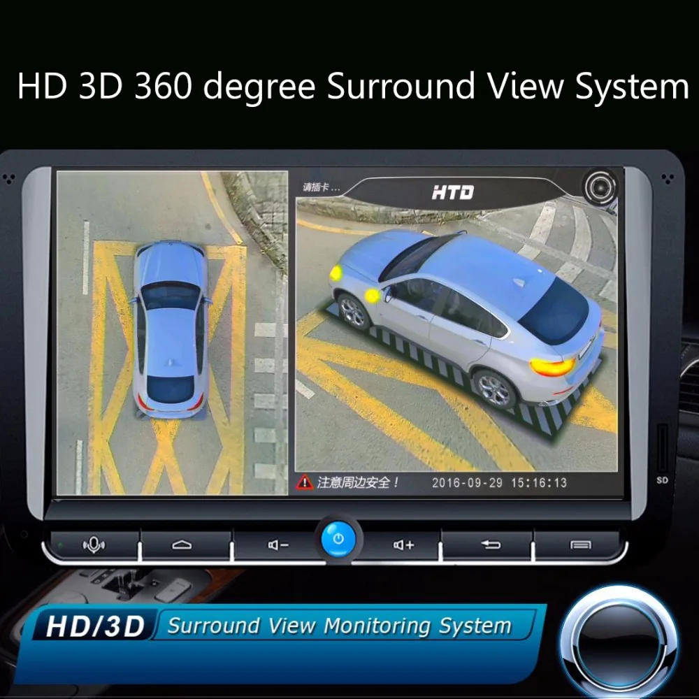 HD 3D 360 градусов Surround View Системы панорамный вождения система поддержки Bird панорама