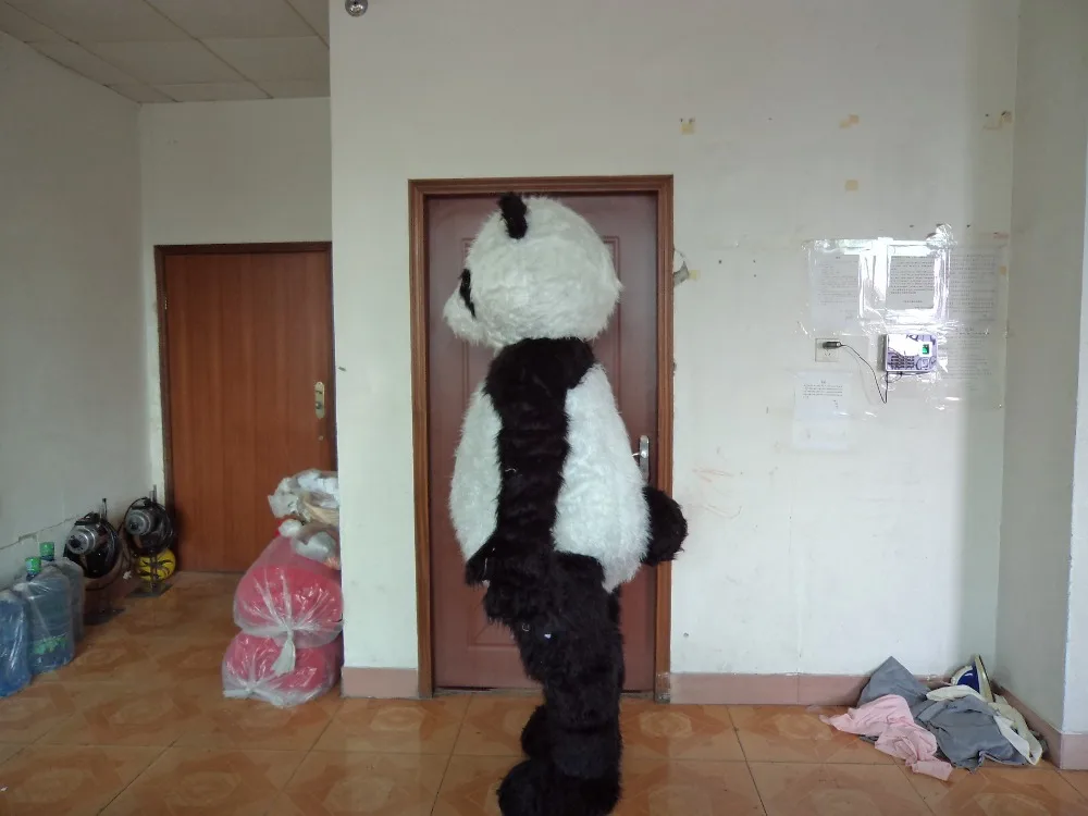 Классический костюм панды на Хэллоуин Рождество гигантская панда талисмана |