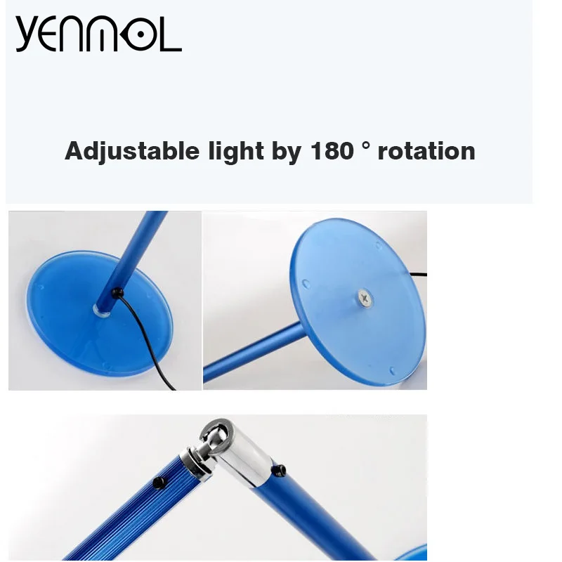 Yenmol новый современный Светодиодные настольные лампы творческий металл складной