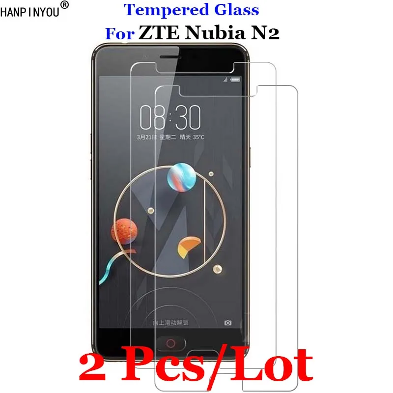 2 шт./лот для ZTE Nubia N2 5 &quotзакаленное стекло 9H 2.5D Премиум Защитная пленка экрана