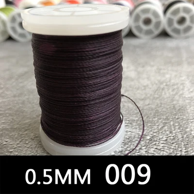 120 м Вощеная Полиэфирная нить 0,5 мм для кожи DIY вощеная нить веревка шнур для шитья Кожа Шитье Искусство ремесло обувь головные уборы поставки - Цвет: 1