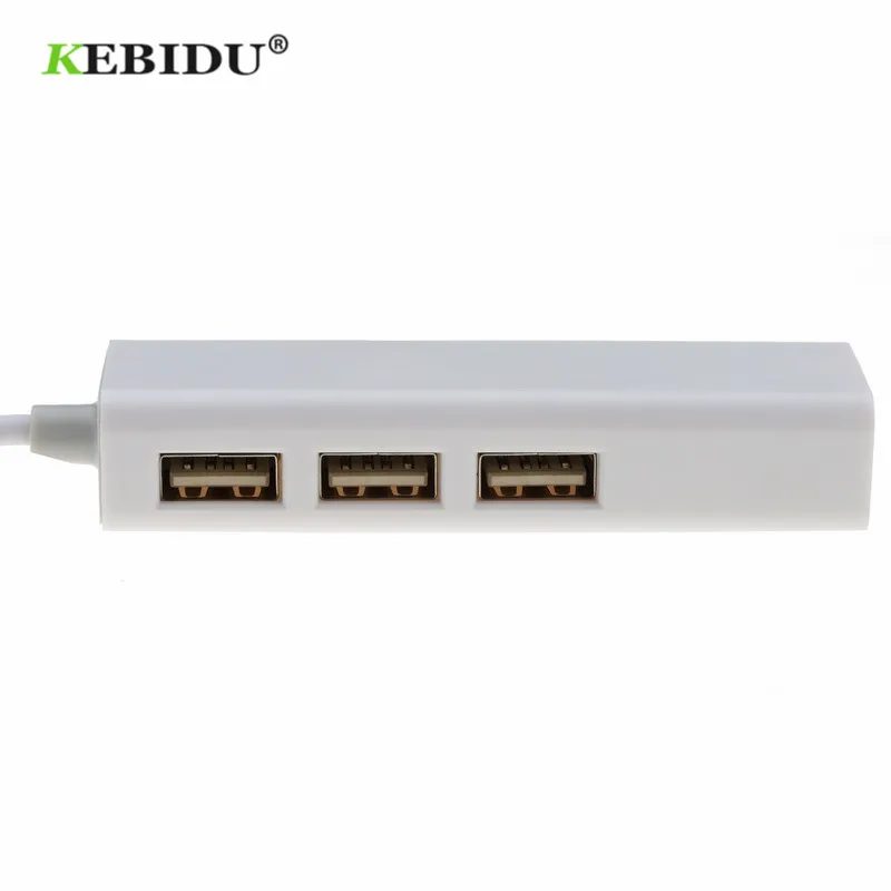 Kebidu USB Type C 3 порта USB3.0 концентратор для LAN RJ45 сетевой карты Lan адаптер Macbook ThinkPad Samsung
