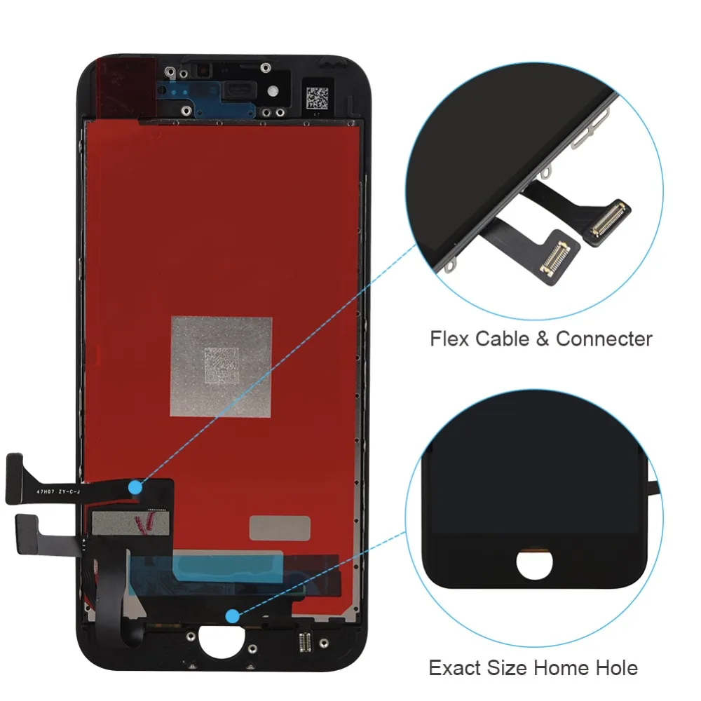 AAA класс 100% без битых пикселей экран для iPhone 7 iPhone7 Замена ЖК дисплей с 3D силой