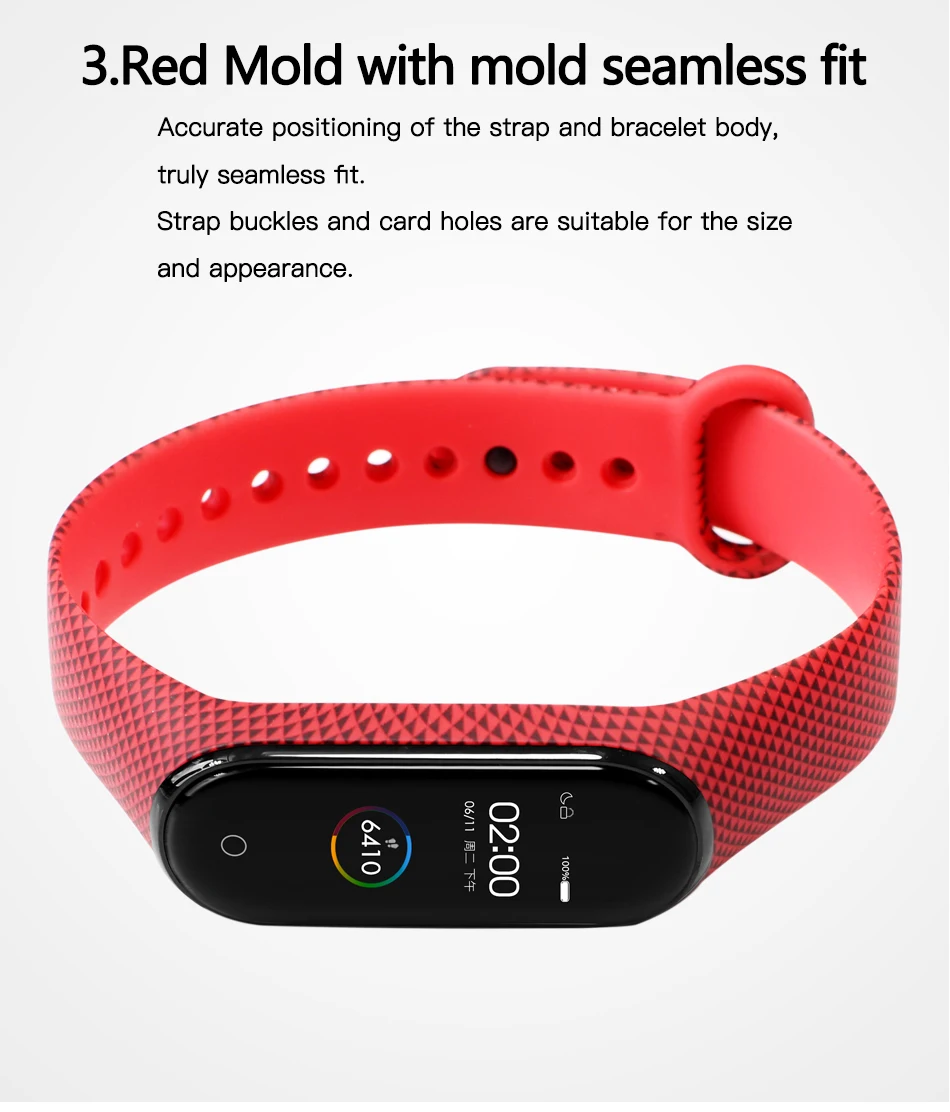 BOORUI Универсальный Miband 3 4 ремешок pulsera inteligente ремешок для xiaomi mi3 mi4 смарт-браслеты с разнообразными цветами