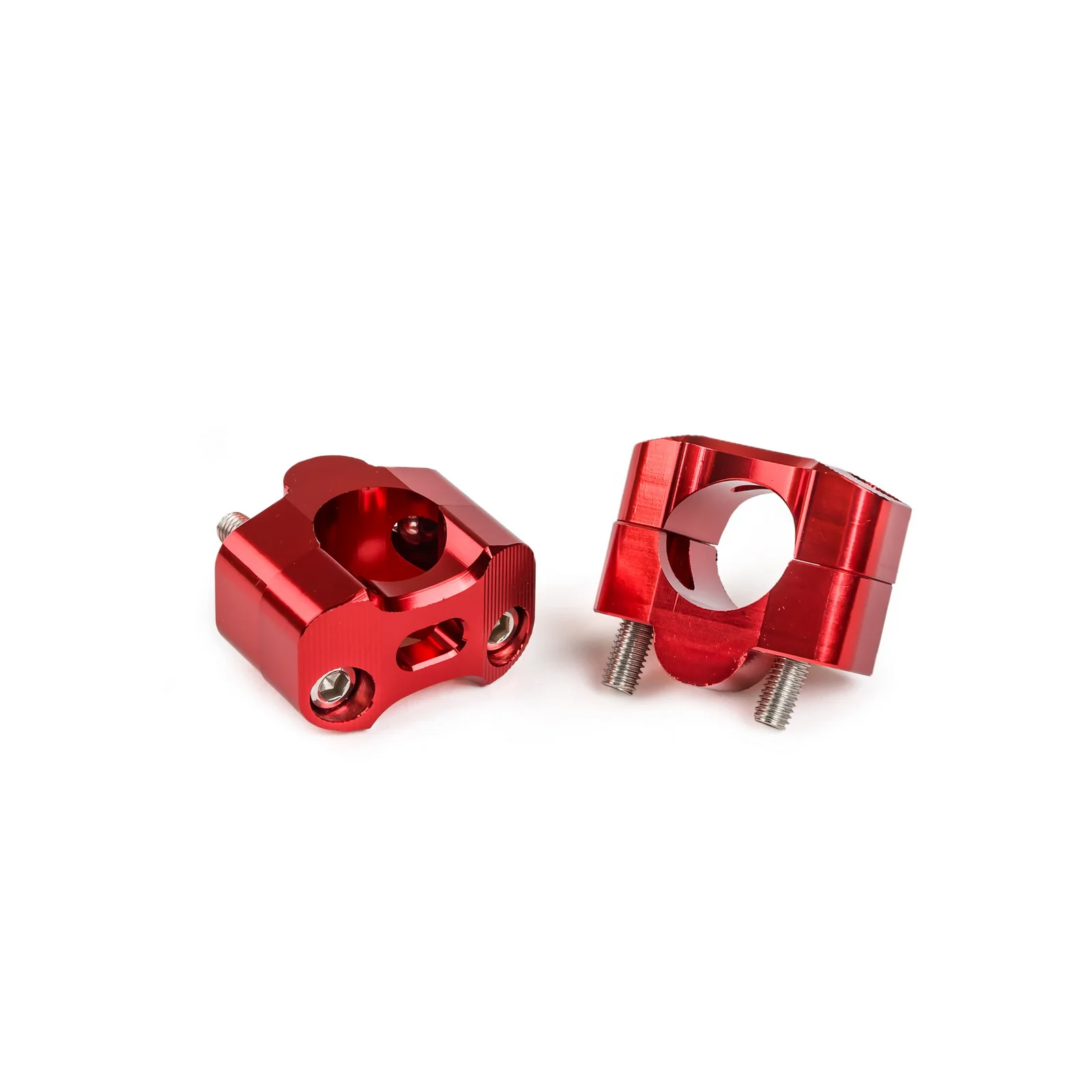 Красный 1 1/" 28 мм мотоциклетный Руль Riser Clamp для KTM Honda Для Suzuki Kawasaki для Yamaha 125 150 250 350 450 530 Pit Dirt Bike - Цвет: Красный