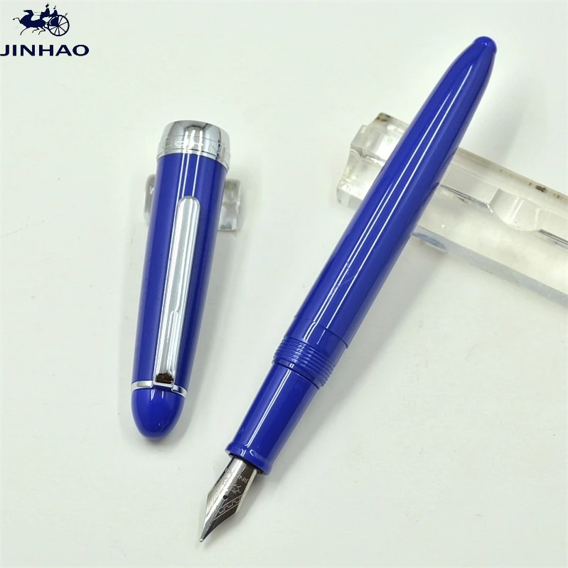 JINHAO 992 синий 0 5 мм авторучка Iraurita с серебряным зажимом канцелярские товары для