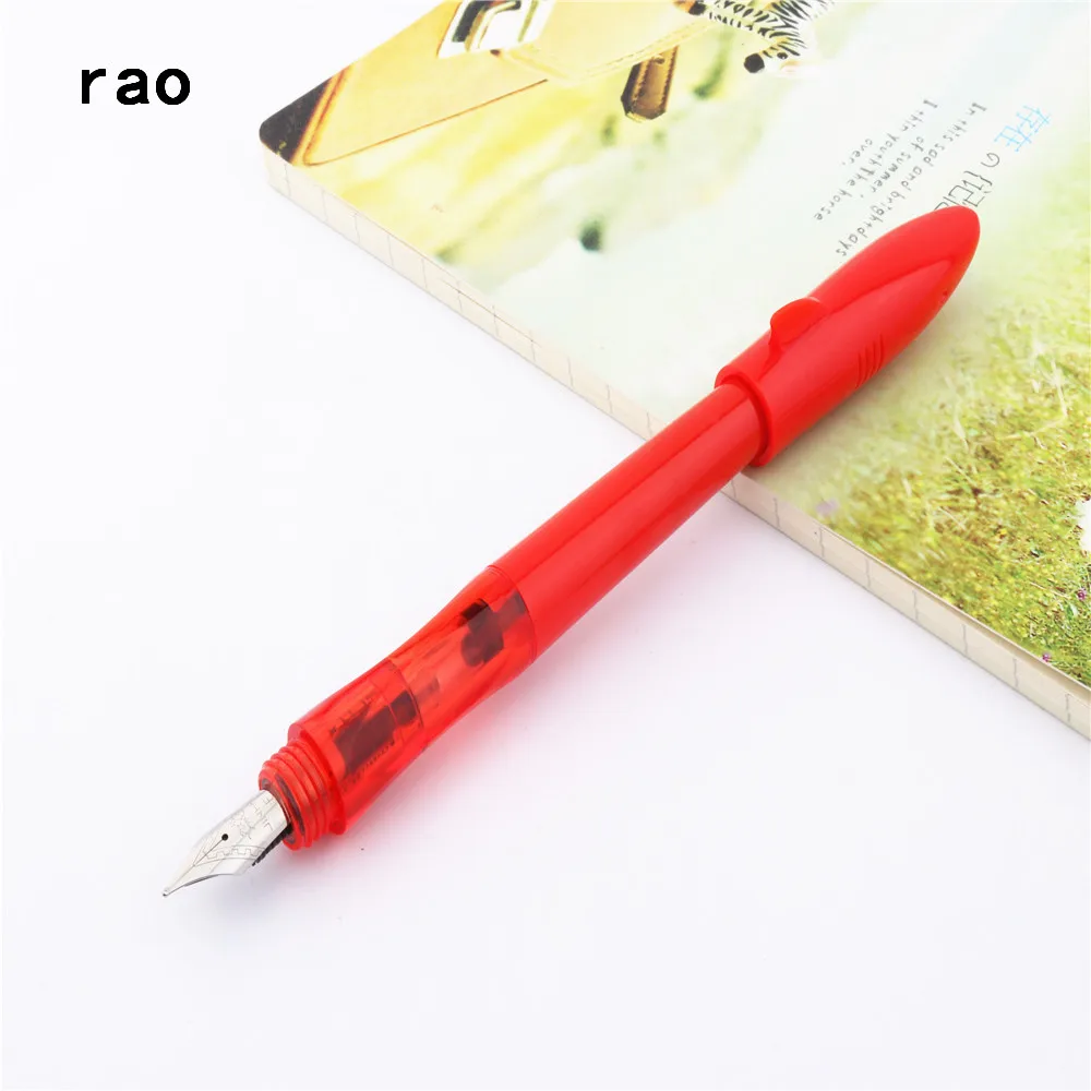 JINHAO 993, все цвета, маленькая Акула, тонкий перьевая ручка, новая ручка для школы, офиса, студентов, детская ручка для упражнений - Цвет: Red