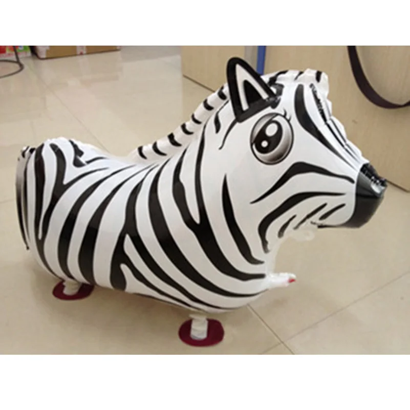 Шарик Зебра ходячие воздушные шары из фольги для домашних животных на ходьбе