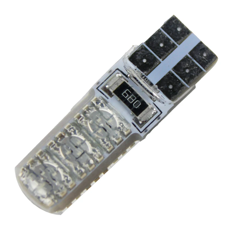 4 шт. T10 W5W 6 5050LED автомобильный интерьерный светильник силиконовая Автоматическая