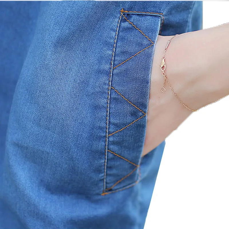 Женское джинсовое платье 2018 новое летнее стильное свободное большого размера