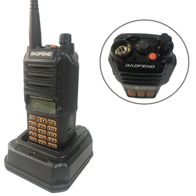 BAOFENG UV 9R плюс 10 W 4800 mAh Walkie Talkie км Водонепроницаемый УВЧ УКВ радиостанция