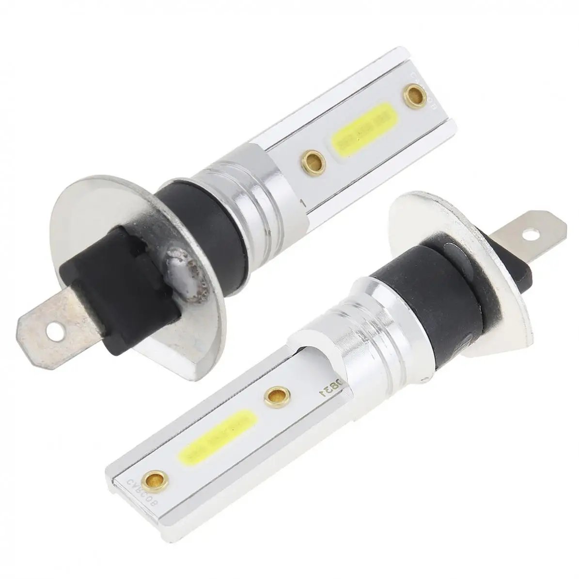 2шт 12W 12V H1 Универсальный COB SMD светильник s 1200LM 6500K 7500K белый автомобильный для