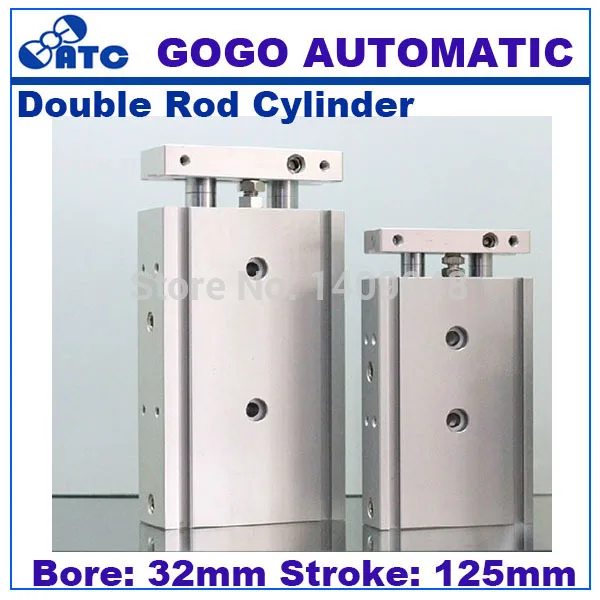 GOGO высококачественный двойной поршень двойного действия пневматический цилиндр