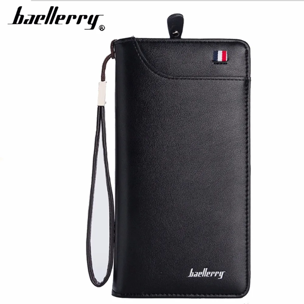 Мужские кошельки baellerry длинный держатель для карт из искусственной кожи высокое