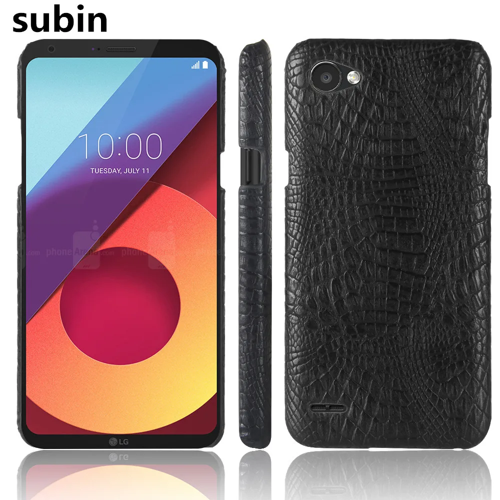 Чехол для LG Q6a 5 дюйма Роскошный Ретро чехол из крокодиловой кожи Q6 + Plus
