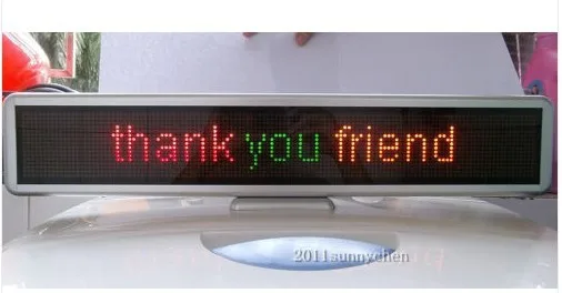 

LED Message Sign Scroll Moving Display 21" Desk board Programmable 3 color