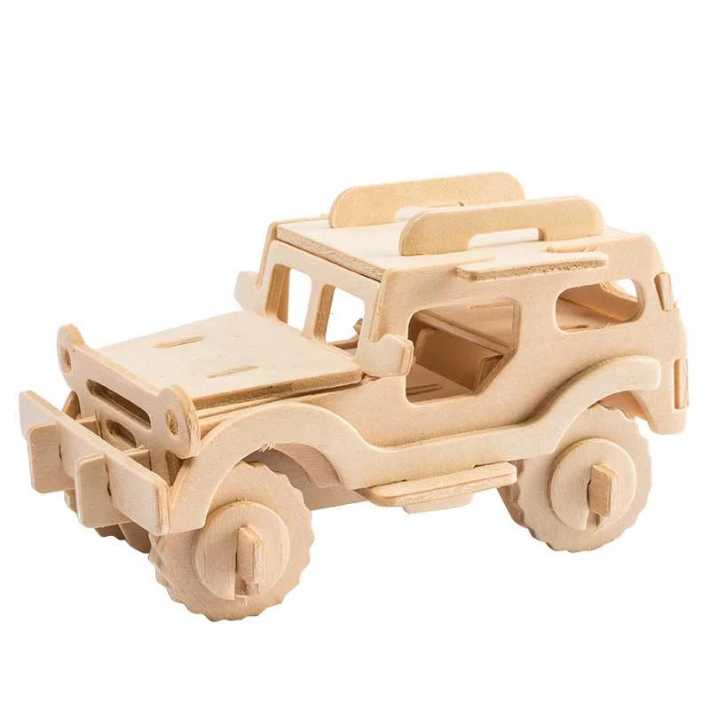 Robud DIY деревянный 3D головоломки сборки паззл на основании мультфильмов учебно