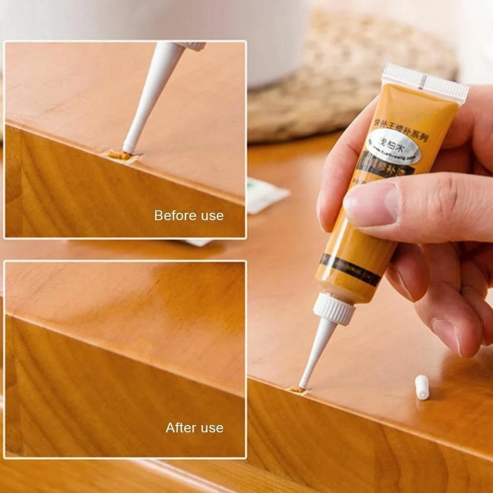 2Pcs Furniture Scratch Fast Remover Solid Wood Refinishing Paste Repair Paint Pen QJS Shop | Обустройство дома